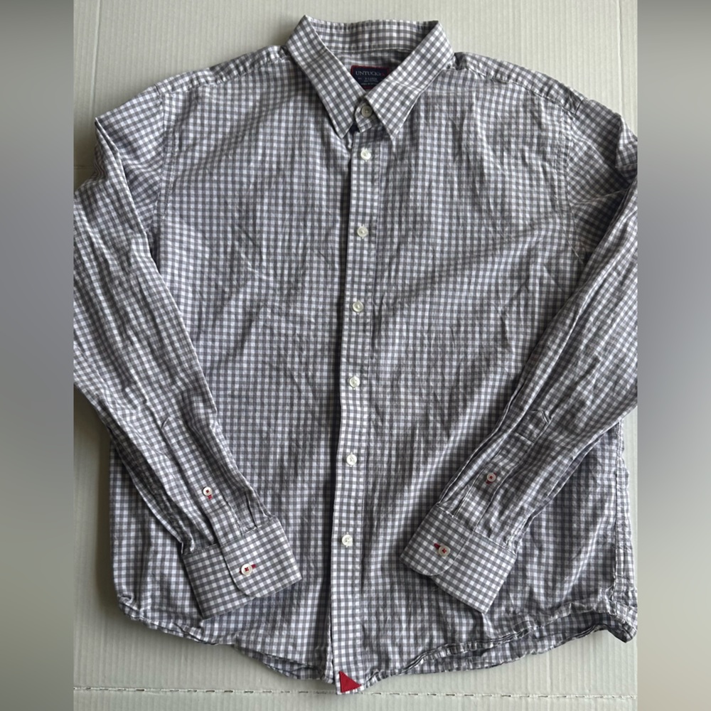 UNTUCKit Casual‎ Cotton Button Down Plaid Shirt